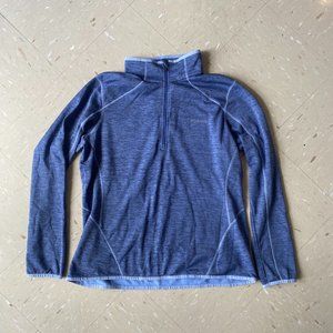 Columbia Blue Half Zip Fleece Sweater